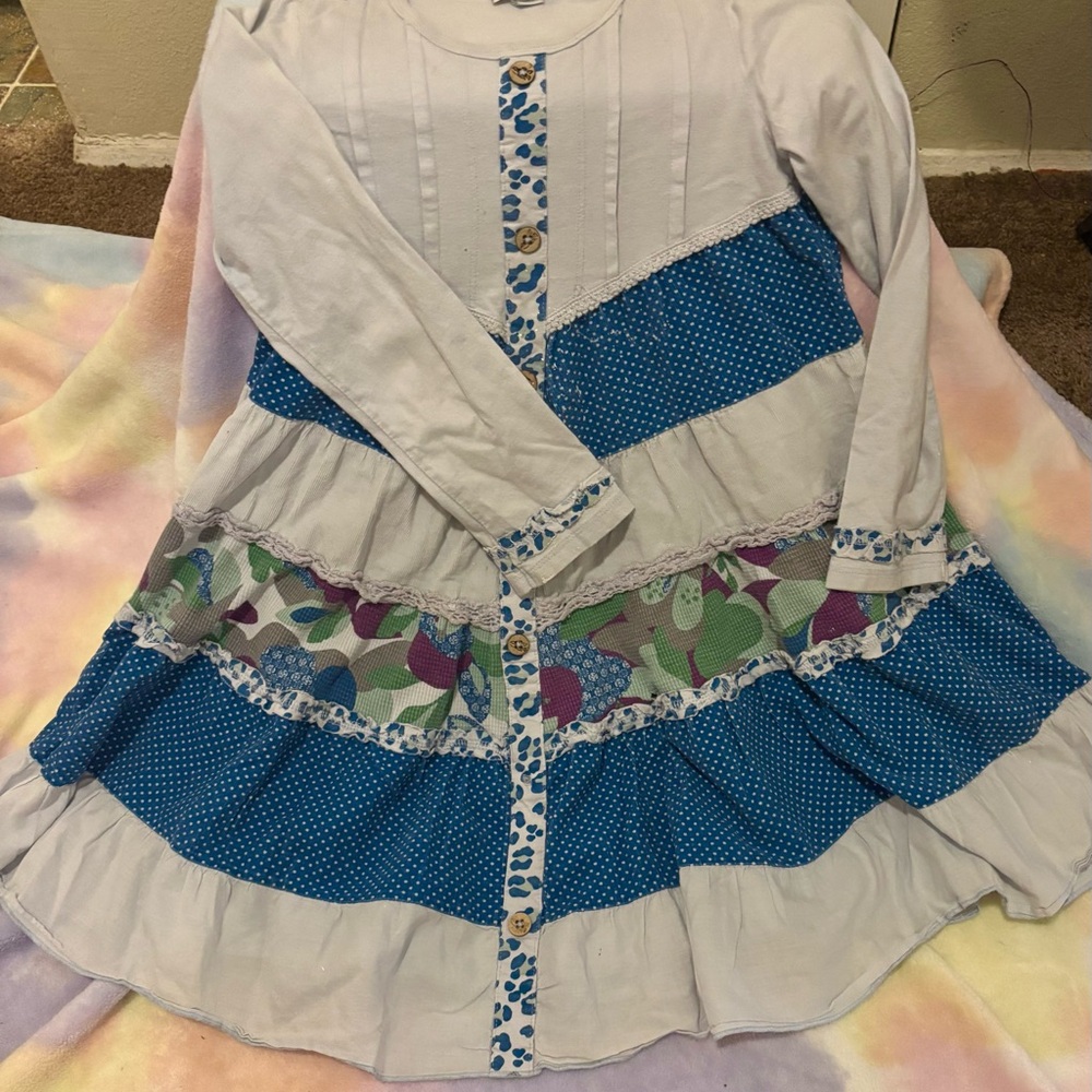 Naartjie patchwork dress, size 8
